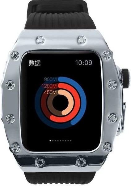 ​​​ Ile Uyumlu 7 45MM Krd-65 Kordon Siyah-Gümüş