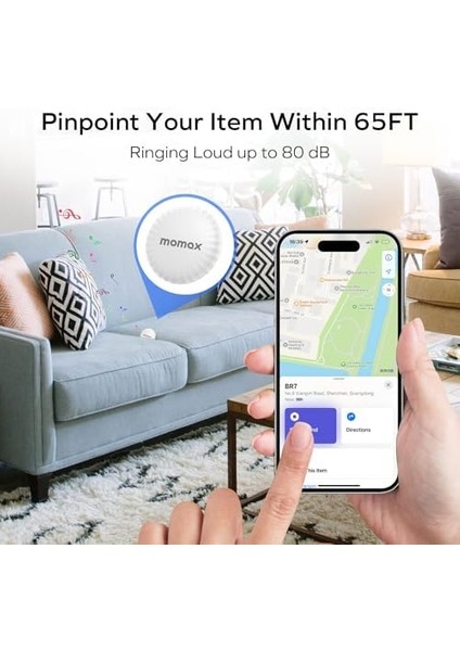 BR5W Pintag Find My Tracker Konum Belirleyici Beyaz modelleri