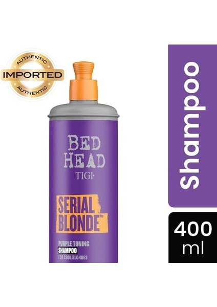 Tigi Bed Head Serial Blond Purple Sarı Saçlar Için Mor Şampuan 400 ml modelleri