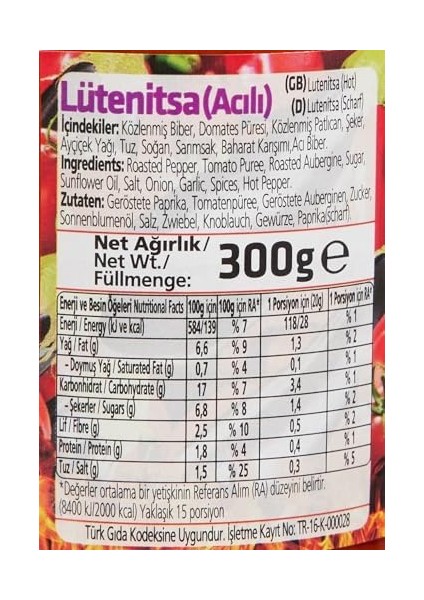 Penguen Lütenitsa Acılı Balkan Sosu 300 gr modelleri