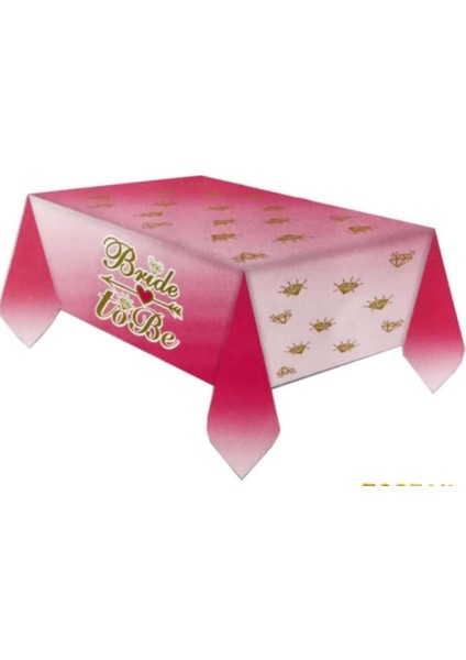 To Be Masa Örtüsü, Taç Desenli, Pembe Renk, 120X180 Cm, Bekarlığa Veda Partisi Süsleme fiyatları