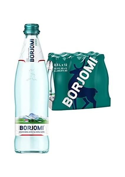 Borjomi Doğal Zengin Mineralli Su 500ML x 12 (Cam Şişe) fiyatları