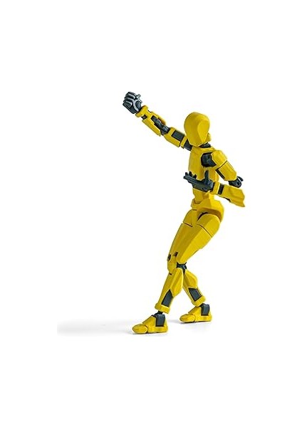 Lucky 13 Titan 13 Dummy Hareketli Figür 3D Baskı Asker figür mannequin 14cm , 11 çift farklı el işaretleri ve mini sandık modelleri