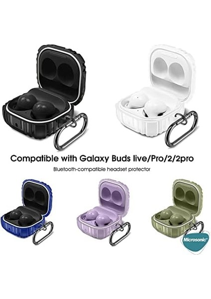 Galaxy Buds Live Için Kılıf Military Darbe Emici + Askılık Siyah [buds Live ile Uyumlu Kılıf - Siyah] modelleri
