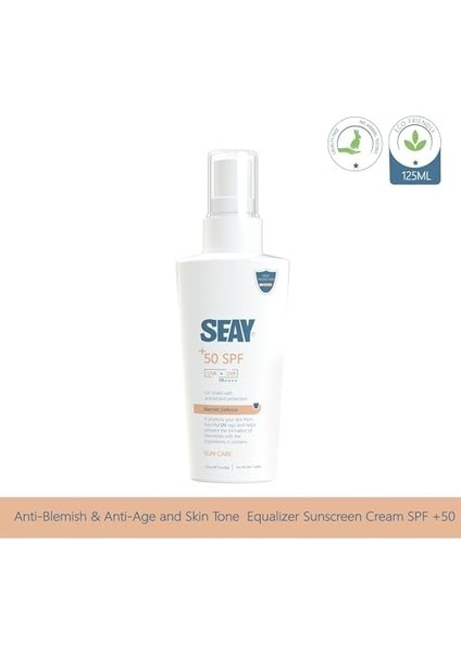 Seay Tüm Cilt Tipleri Için Yüksek Korumalı SPF50 Pa++++ Face And Body 150ML Güneş Kremi