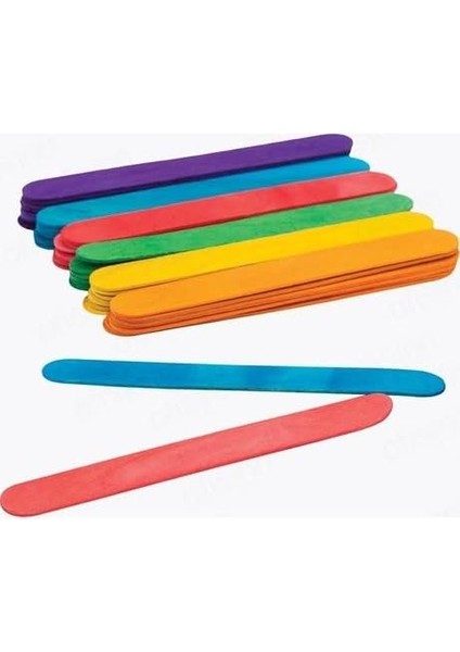 Benim Marifetlerim - Ince Renkli Dil Çubuğu 50 Adet