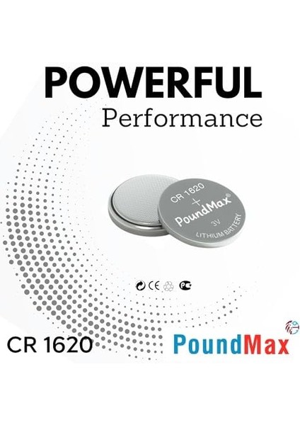 Düğmeli Piller 1620 CR1620 DL1620, 3 V, 5&apos;li Paket fiyatları