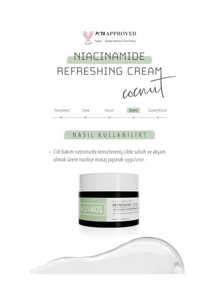 SKIN401 Niacinamide Canlandırıcı ve Aydınlatıcı Krem 50ML fiyatları