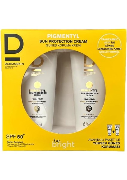 Dermoskin Be Bright Pigmentyl Spf 50+ Krem 75 ml - 2&apos;li fiyatları