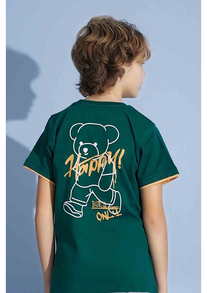 Erkek Çocuk T-Shirt Uzun Alt Penye Süprem Bisiklet Yaka Orta Kalın Pijama TAKIMI-3928 modelleri