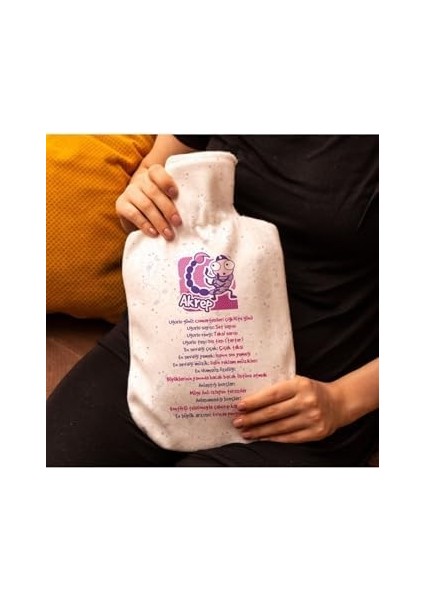 Hediyesepeti Akrep Burçlarına Hediye Esprili Sıcak Su Torbası - Tasarım Kılıflı Termofor - El Ayak Isıtıcı