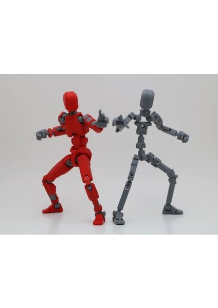 Lucky 13 Titan 13 Dummy Hareketli Figür 3D Baskı Asker figür mannequin 14cm ,11 çift farklı el işaretleri ve mini sandık ile modelleri