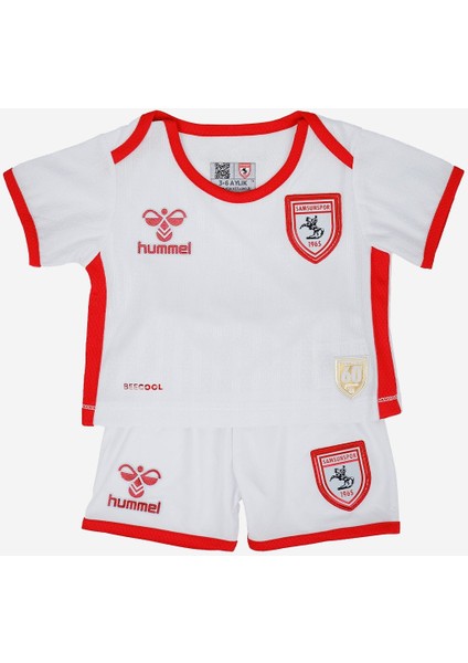 25/26 Hummel Samsunspor Bebek Beyaz Forma Takımı