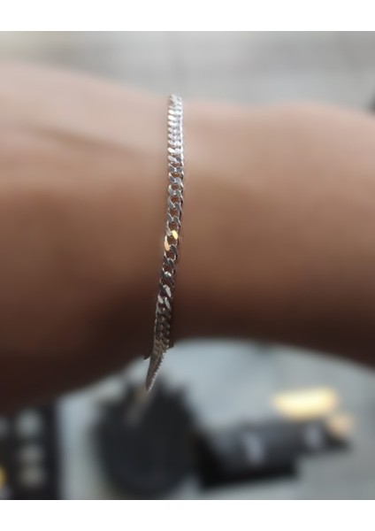 925 Ayar Gümüş Unisex Zincir Bileklik modelleri