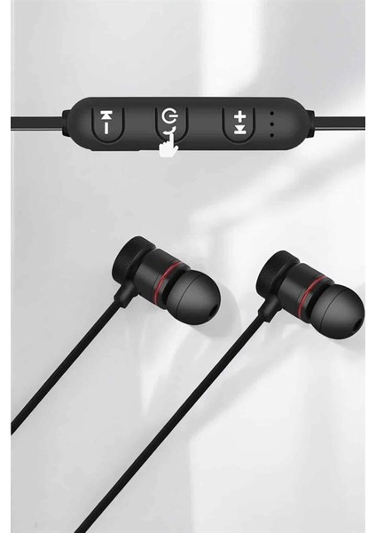 Bfs Kablolu Mıknatıslı Sport Kulaklık Bluetooth Bağlantılı