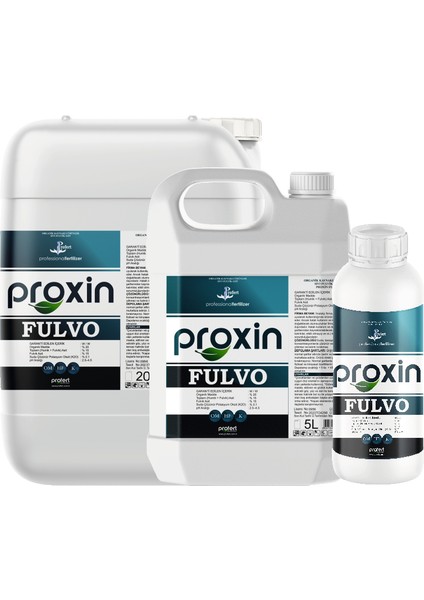 Proxın Fulvo Sıvı Organik Gübre (1 Lt) – %20 Organik Madde + %15 Humik & Fulvik Asit + %0.1 Fulvik Asit + %15 K₂o | Toprak Yapısını Güçlendiren, Besin Alımını Artıran Güçlü Sıvı Organik Gübre