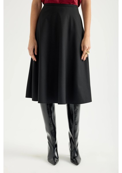 Siyah Kloş Etek modelleri