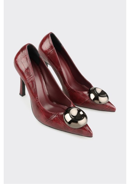 Bordo Kadın Yüksek Topuk Ayakkabı fiyatları