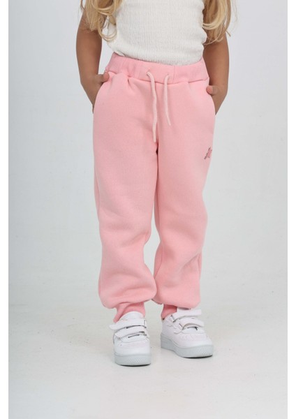 Kız Çocuk Kabaran Yıldız Baskılı Eşofman Alt