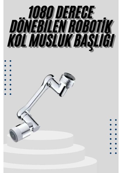 Bfs Mutfak Musluk Başlığı 1080 Derece Dönebilir Oynar Başlıklı Musluk Aparatı