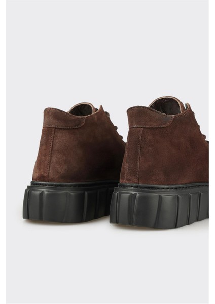 Kahve Deri Erkek Spor Bot indirimleri