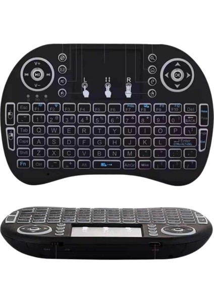 Bfs Kablosuz Türkçe Q Klavye Rgb Işıklı Televizyon Ps3 Dokunmatik Mouse indirimleri