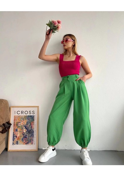 Mtxdpn Şalvar Pantolon Yeşil S23202 (Beden: L) fiyatları
