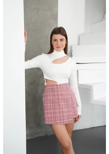 Mtxdpn Iki Düğmeli Şort Etek Pembe H26414 (Beden: Xl) fiyatları