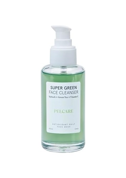 Pelcare Super Green Face Cleaner | Ispanak ve Yeşil Çay Içeren Yüz Yıkama JELI.(100 ml | 3.4 Oz) modelleri