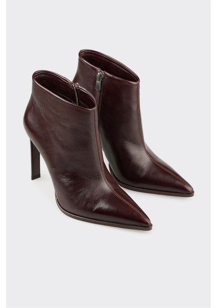 Kahve Deri Kadın Klasik Bot fiyatları