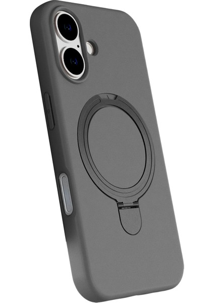 Drnds Newface Apple Iphone 17 Regal Magsafe Standlı Kapak - Titan Gri modelleri
