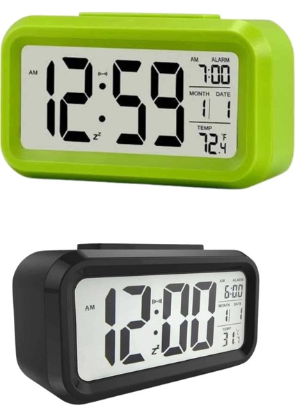 Bfs Dijital Masa Saati Termometre Takvim LED Ekran Pilli Ev Ofis Masası fiyatları