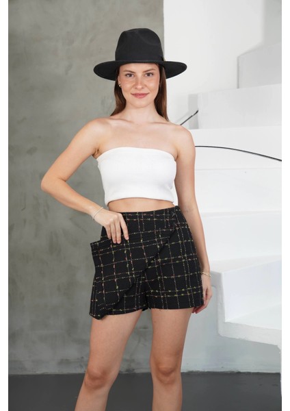 Mtxdpn Iki Düğmeli Şort Etek Siyah H26414 (Beden: Xl) indirimleri