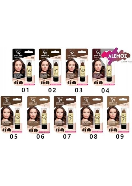 Golden Rose Gray Hair Touch Up Stick Saç Düzeltici Çubuk (Koyu Kahverengi, No: 02) fiyatları