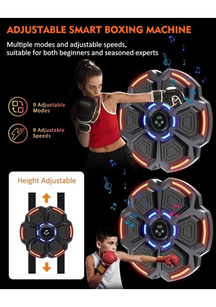 Bluetooth Hoparlör Özellikli Duvar Boks Makinesı 9 Mod Seviye Ayarlı Müzikli Boks Makinesı fiyatları