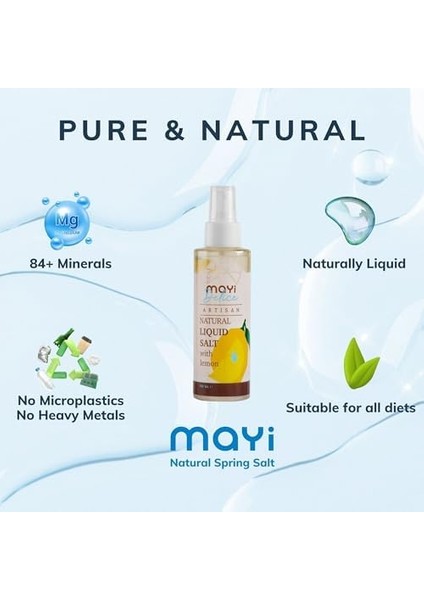 Mayi Tuz Artisan Limonlu Sıvı Tuz 150 ml modelleri