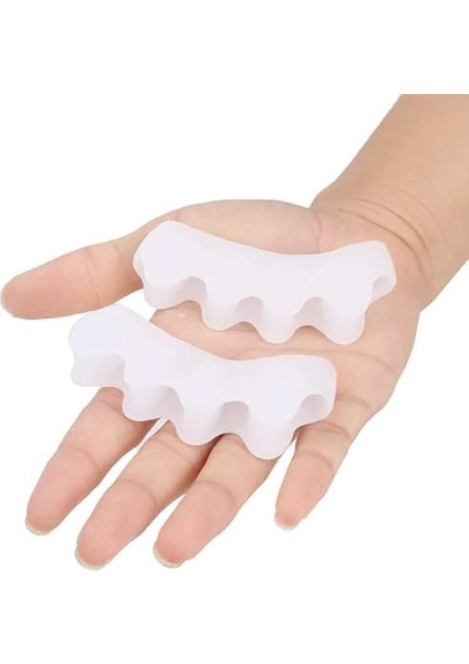 Kyrotech 5 Parmak Ayıran Silikon Makara – Bunyon Ayırıcı, Ortopedik Ayak Parmak Ayracı, Esnek ve Rahat Kullanım Beyaz 1 Çift fiyatları