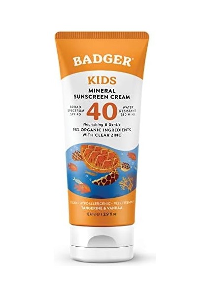 Badger Clear Zinc Çocuk Güneş Kremi SPF40 87ML modelleri