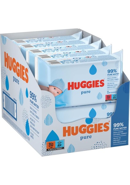 Huggies Bebek Mendili 56 Sayı, 10&apos;lu Paket