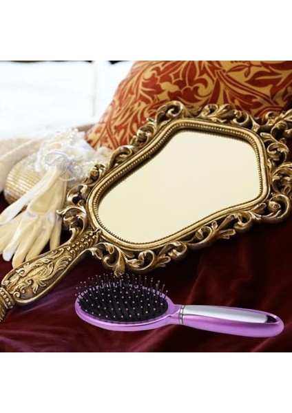 Mor Saç Fırçası – Yuvarlak Uçlu, Saç Kırılmasını Önleyen, Masaj Etkili, Ergonomik Saplı Tarak (Tüm Saç Tipleri Için Uygun)