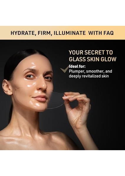 Faq Glass Skin Kolajen Yüz Maskesi – Peptitlerle Nemlendirici ve Aydınlatıcı Cilt Bakımı – Gözenek Sıkılaştırıcı ve Leke Giderici – Yüz Bakımı ve Cam Gibi Cilt Işıltısı Için Kolajen Maske (5 Adet) modelleri