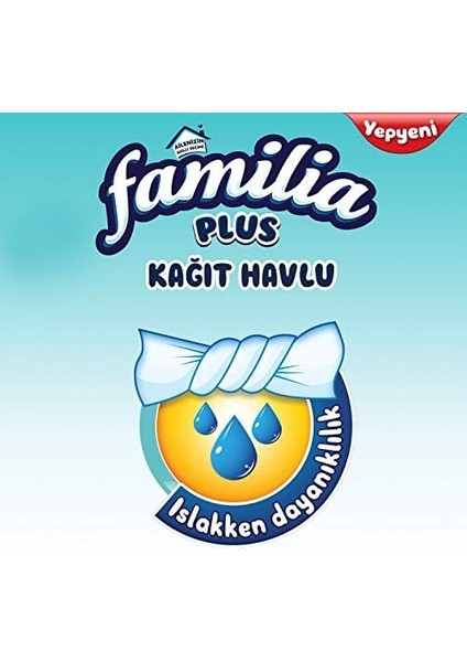 Familia Plus 3 Katlı 12&apos;li Kağıt Havlu (1 x 12 Adet)