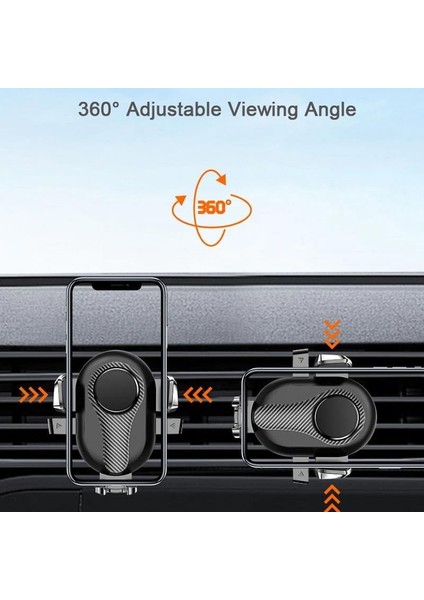 NR82 Araç Içi Havalandırma Telefon Tutucu Kancalı Tek El Kullanım modelleri