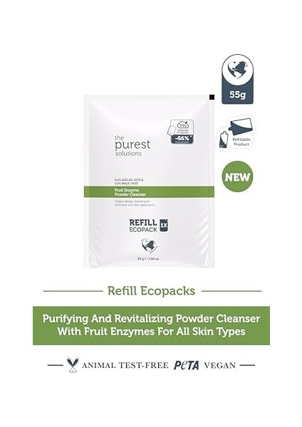 The Purest Solutions Refill Ekolojik Yedek Paket Azelaik Asit ve Malik Asit Enzim Toz Temizleyici modelleri