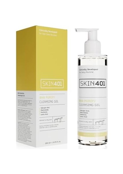 SKIN401 Bha Arındırıcı Siyah Nokta Karşıtı Yüz Temizleme Jeli 200ML modelleri
