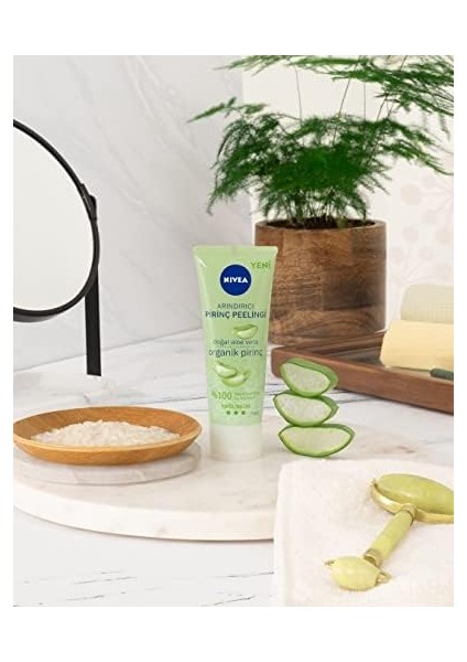 Nıvea Arındırıcı Organik Pirinç Peeling 75 Ml, Karma Ciltler, Aloe Vera ile Yüz Bakım, Cildi Arındırır, Etkili Yüz Temizleme fiyatları