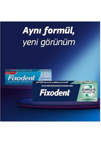 Fixodent Complete Ekstra Ferah Diş Protezi Yapıştırıcı Krem 47 G