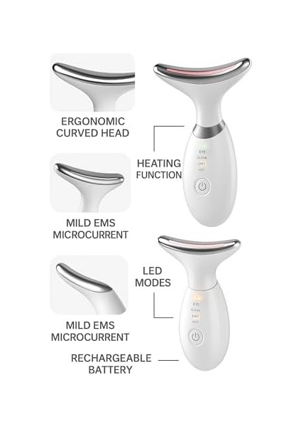 Busstier Yüz ve Boyun Sıkılaştırıcı Cilt Gençleştirici Masaj Aleti Mikro Akım Teknolojili Şarjlı Gıdı Giderici Güzellik Cihazı Cilt Sıkılaştırma Lifting Etkili fiyatları