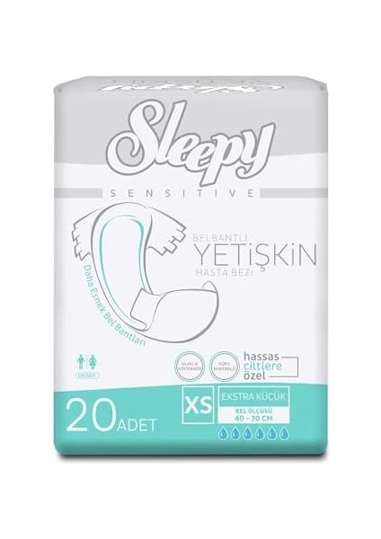 Sleepy Yetişkin Bezi Xsmall 20X6 Adet fiyatları