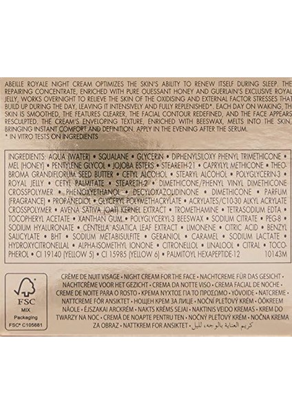 Guerlain Abeille Royale Night Krem Firming Replenishing 50 ml Gece Kremi (50 Ml) modelleri